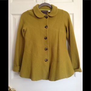 Anthropology Spring Pea coat- 100% merino wool